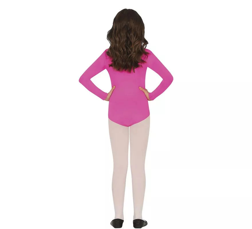 Translation missing: fr.Body o Maillot Fucsia manga larga para niños