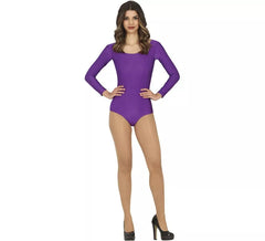 Body ou maillot à manches longues lilas pour femme
