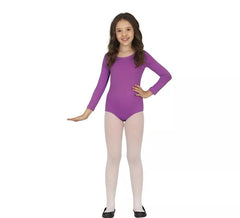 Body ou maillot manches longues lilas pour enfant