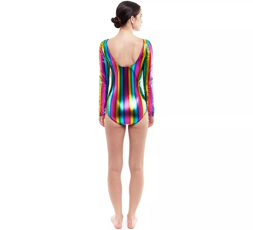 Translation missing: fr.Body o Maillot metalizado multicolor para mujer