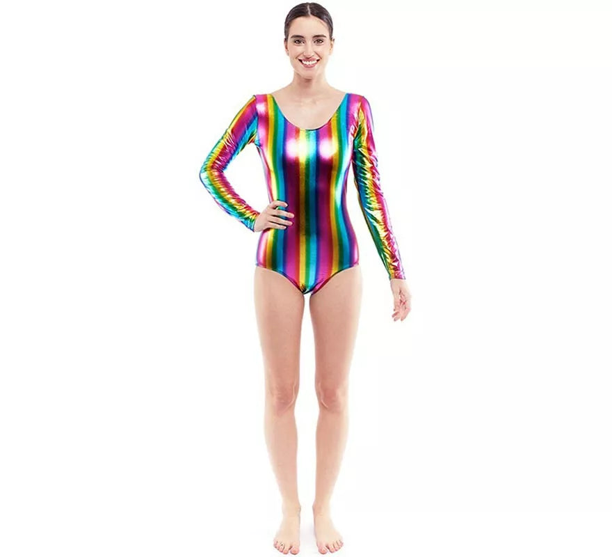 Translation missing: fr.Body o Maillot metalizado multicolor para mujer