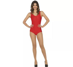 Body ou Maillot rouge sans manches pour femme
