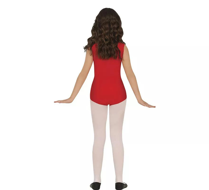 Body o Maillot Rojo sin mangas para niños