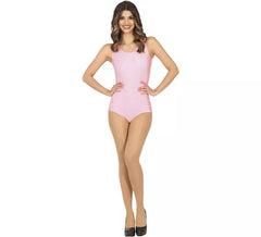 Body ou maillot rose sans manches pour femme
