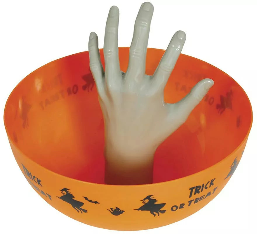 Translation missing: fr.Bol naranja con Mano 25 cm