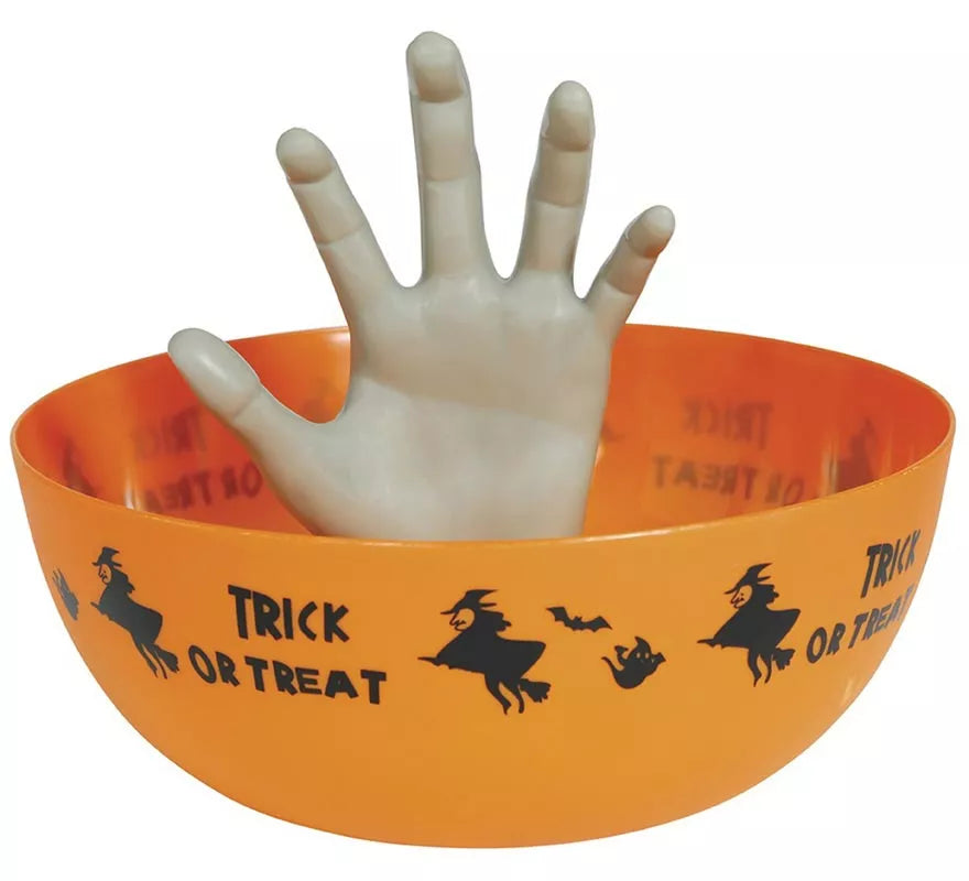 Translation missing: fr.Bol naranja con Mano 25 cm