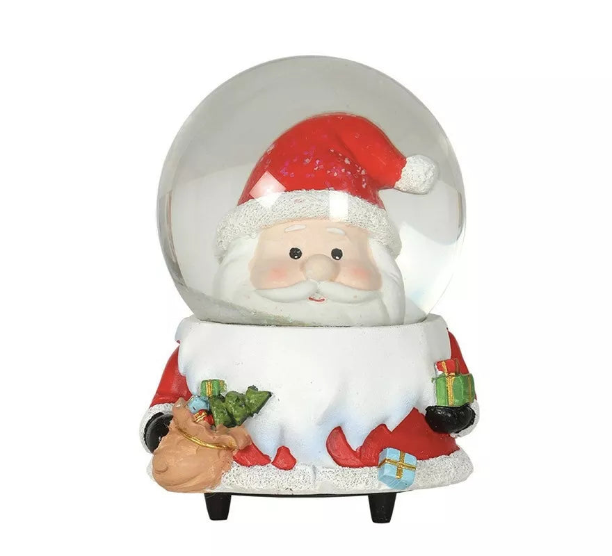 Translation missing: fr.Bola de Agua Cara Papá Noel con Música 15 cm