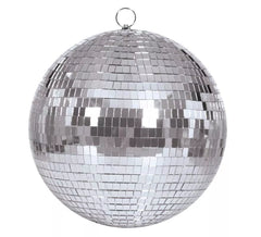 Boule à Facettes Disco Argent Années 70 10 cm