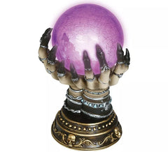 Boule à main de diseuse de bonne aventure en céramique avec lumière 23 cm