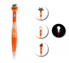 Stylo Halloween en modèles assortis avec lumière 17,5 cm