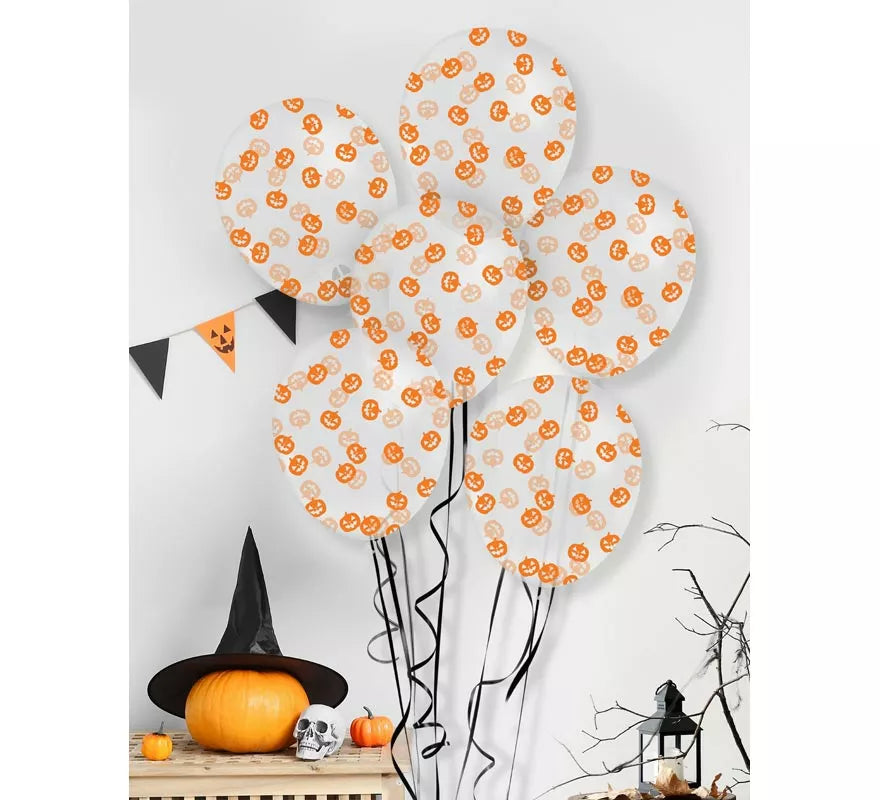 Translation missing: fr.Bolsa 10 Globos con Confeti Calabaza