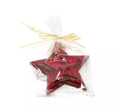 Sachet 3 étoiles Bois Rouge Assortis