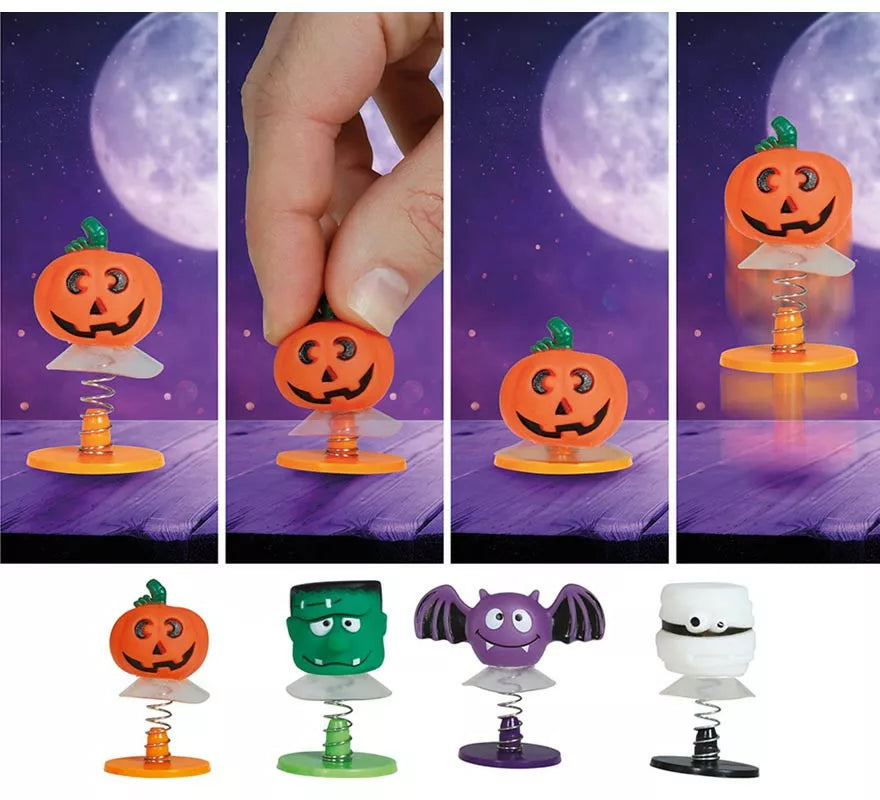 Translation missing: fr.Bolsa 4 Muñecos Saltarines Halloween 4.5 cm