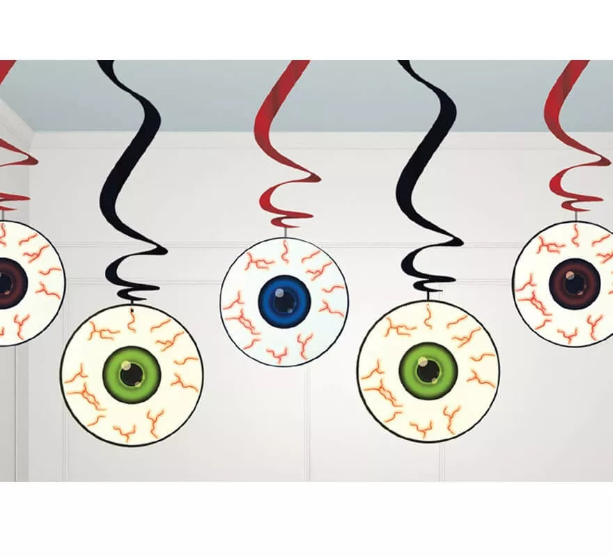 Translation missing: fr.Bolsa 5 Colgantes decorativos Ojos para Halloween