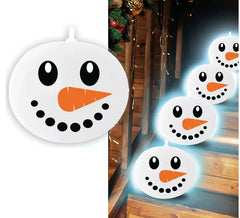Sachet de 5 ballons bonhomme de neige avec lumière