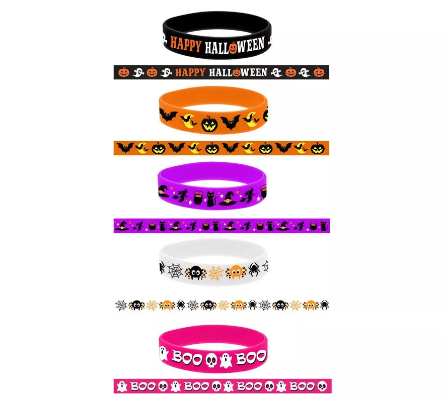 Translation missing: fr.Bolsa 5 Pulseras Silicona para Halloween