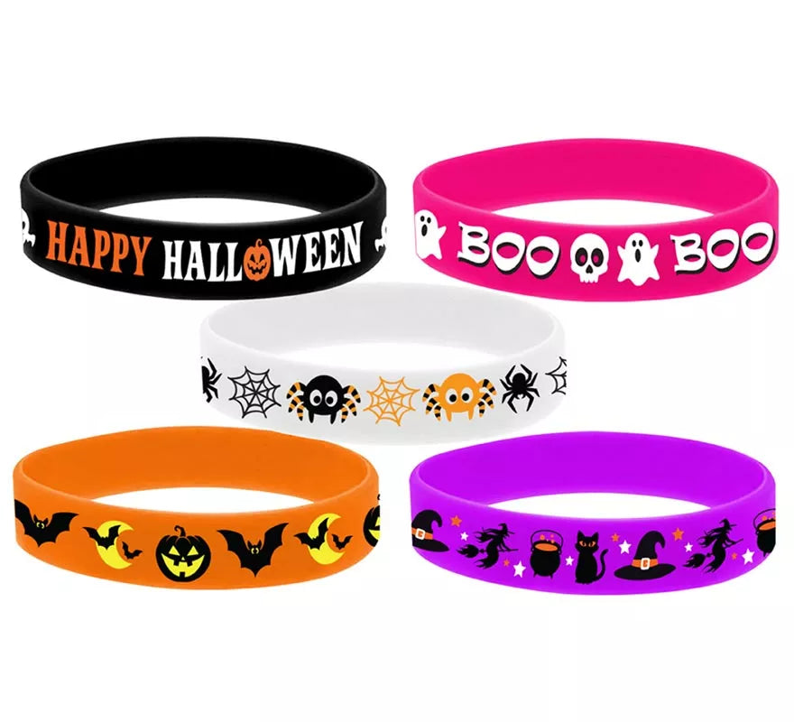 Translation missing: fr.Bolsa 5 Pulseras Silicona para Halloween