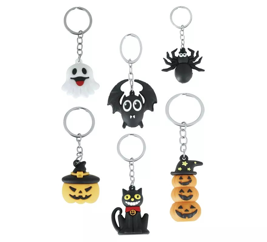 Translation missing: fr.Bolsa 6 Llaveros Halloween de 4.5 cm