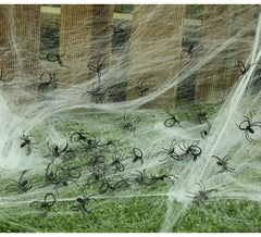 Pack de 25 Petites Araignées Décoration Halloween