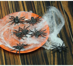 Pack de 8 Araignées de 6 cm Décoration Halloween