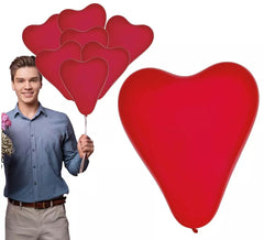 Sachet de 10 ballons en forme de cœur