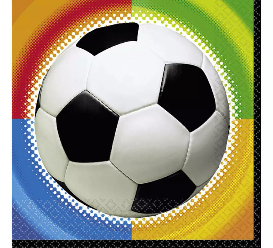 Translation missing: fr.Bolsa de 16 Servilletas Championship Soccer de 33x33 cm