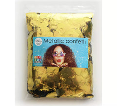 Sachet de 250 g de Confettis Carrés 10x10 mm Couleur Or
