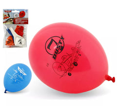 Pack de 5 Ballons Aviones Planes Multicolores de 23 cm