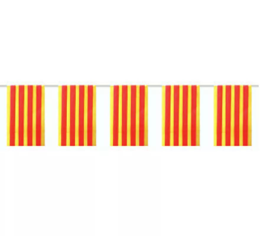 Bolsa de 50m. Bandera de Cataluña de plástico