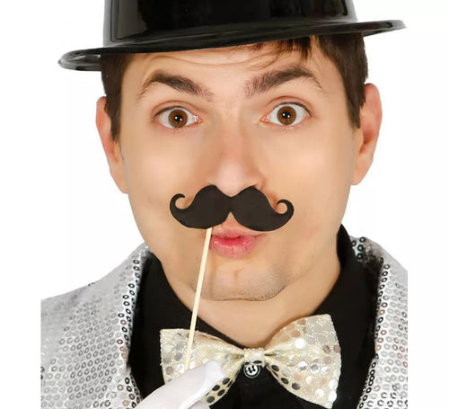 Bolsa de 6 bigotes con palo ideal para photocall