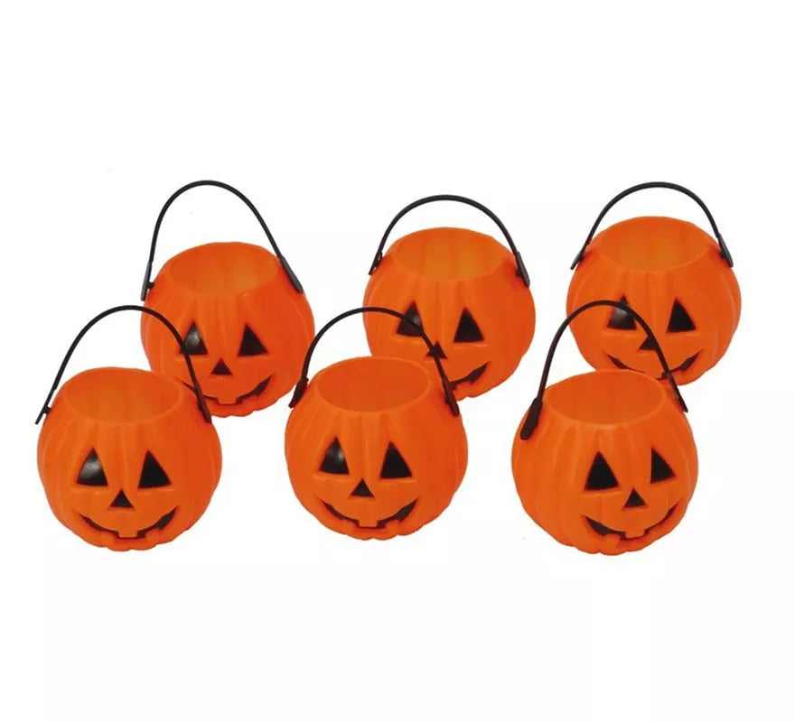 Translation missing: fr.Bolsa de 6 Calabazas de 7 cm para Halloween