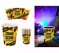 Bolsa de 6 Vasos Escena de Crimen 9 cm