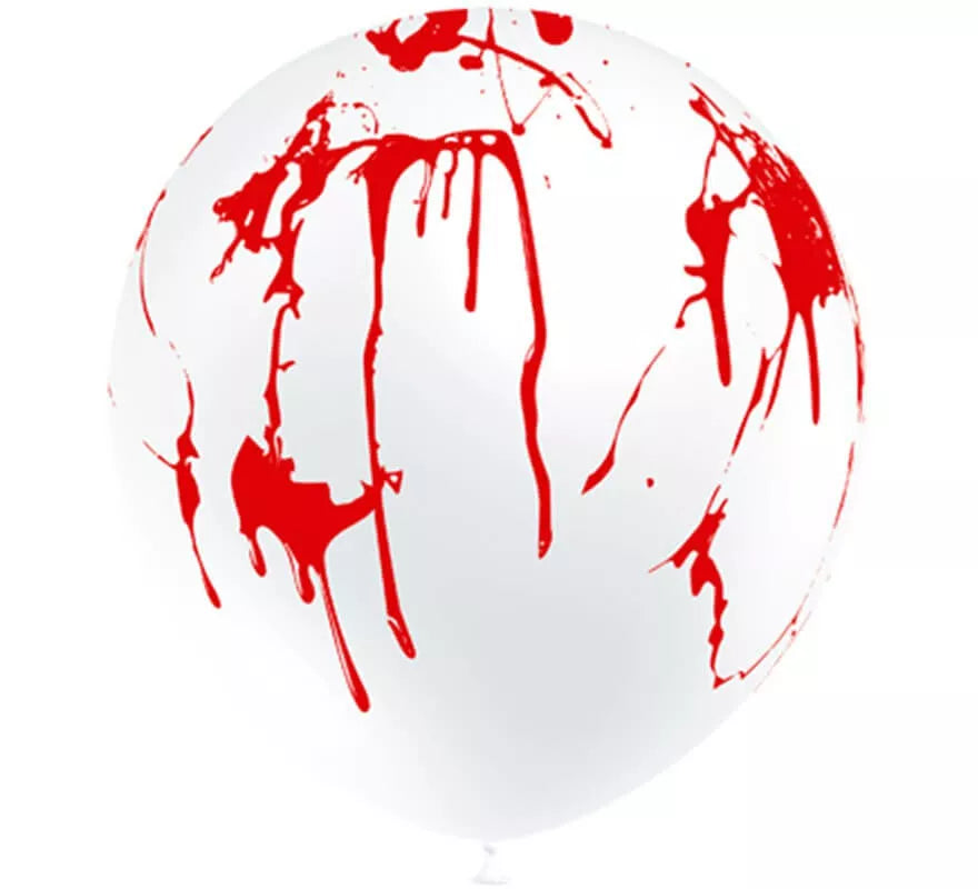 Translation missing: fr.Bolsa de 8 Globos de Salpicaduras de Sangre de 95 cm