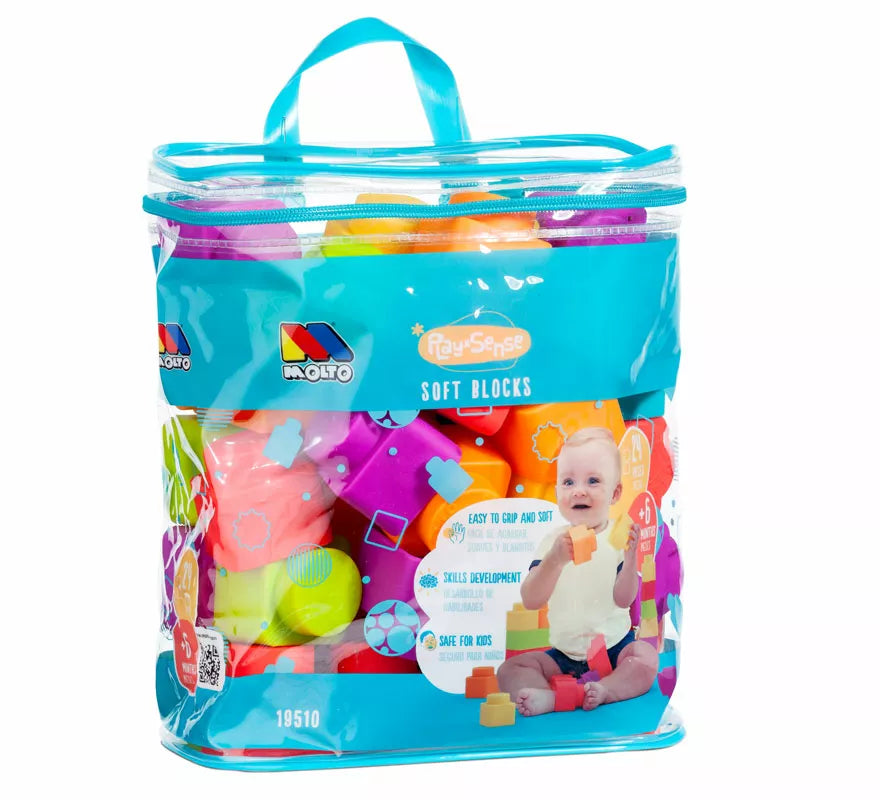 Translation missing: fr.Bolsa de Bloques Blandos con 24 Piezas