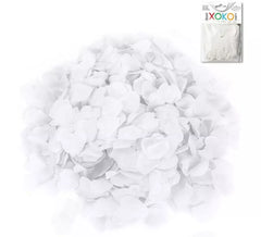 Sachet de 15 grammes de confettis en forme de cœurs blancs