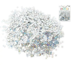 Sachet de confettis étoiles argentées de 15 grammes