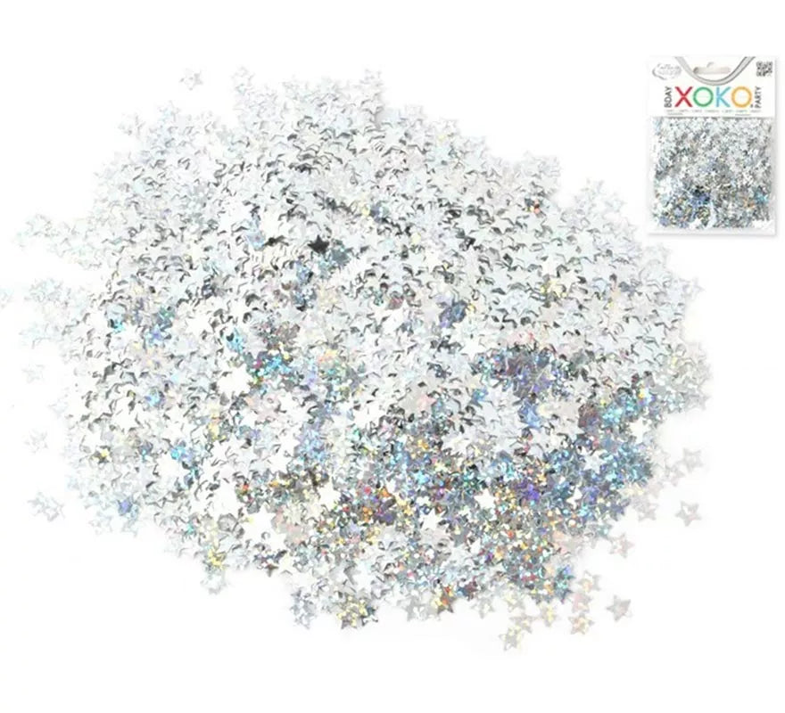 Translation missing: fr.Bolsa de Confetti Estrellas plateadas de 15 gramos