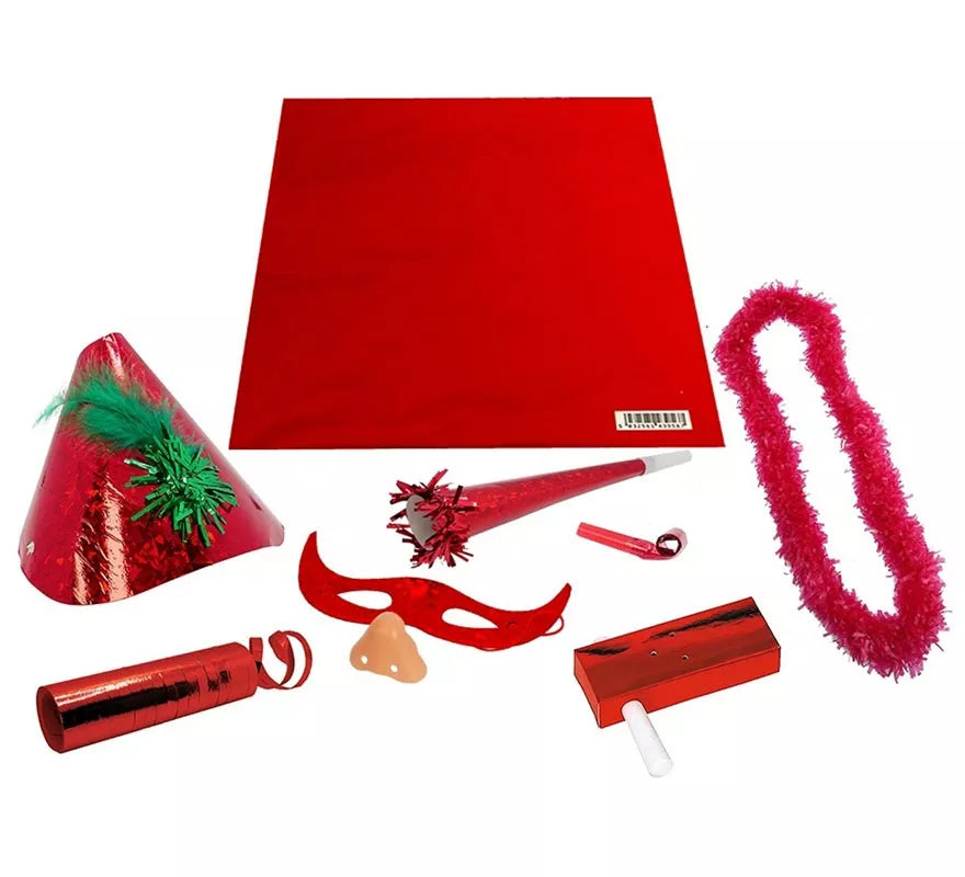 Translation missing: fr.Bolsa de Cotillón metalizada rojo