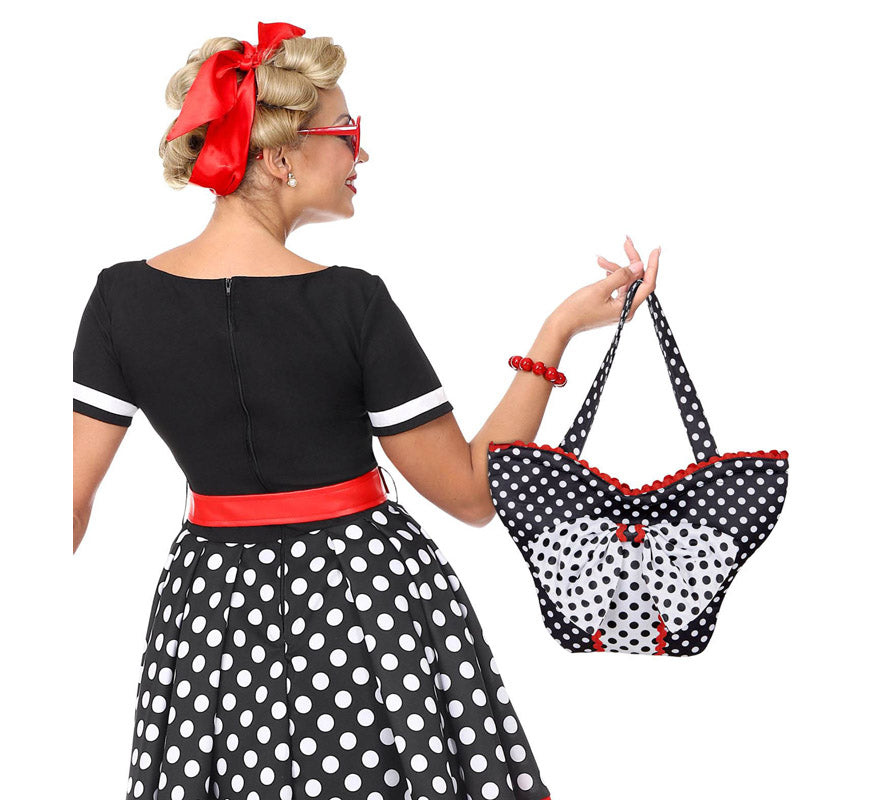 Translation missing: fr.Bolsa de Moda Años 50 con lunares