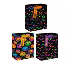 Sac cadeau Halloween en modèles assortis de 18x23x10 cm