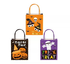 Sac cadeau Halloween Kraft avec poignée 26x32x12,5 cm