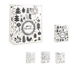 Sac cadeau de Noël d'hiver 32X26X12,5 cm