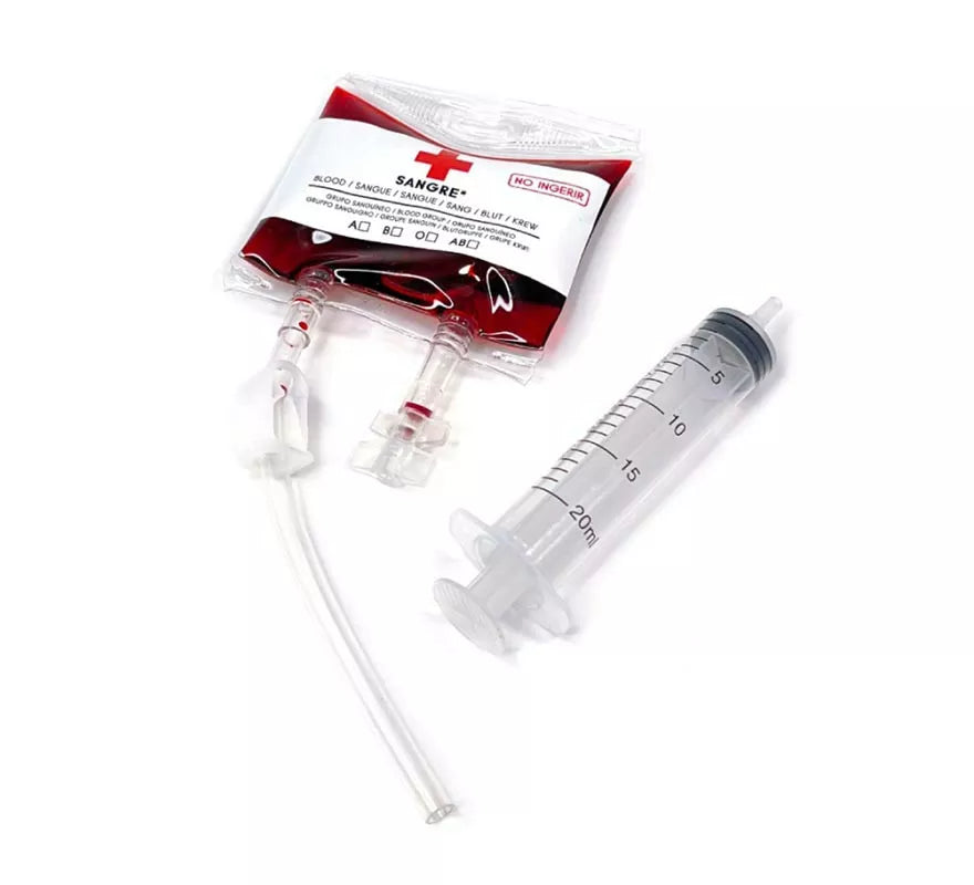 Translation missing: fr.Bolsa de Sangre falsa con inyectadora de 75 ml