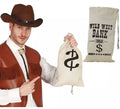 Bolsa de tela para el dinero para Vaquero, Ladrón Bancos 42X22 cm