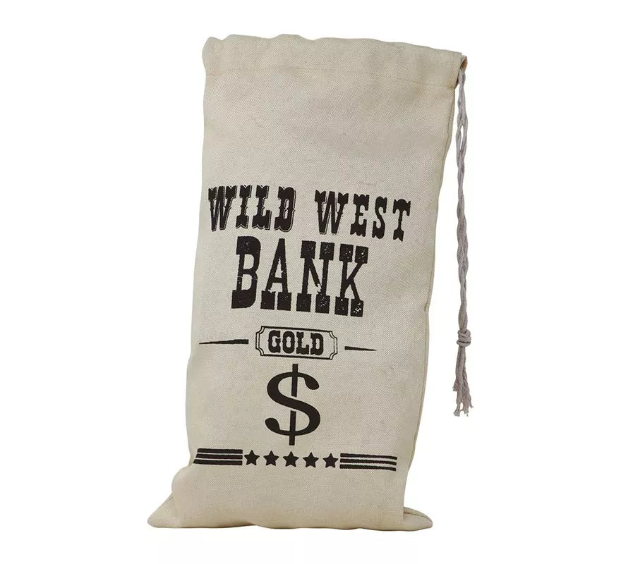 Translation missing: fr.Bolsa de tela para el dinero para Vaquero, Ladrón Bancos 42X22 cm