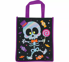 Sac Squelette Métallisé 36x30 cm