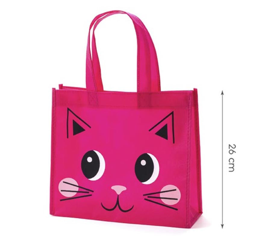 Translation missing: fr.Bolsa Gato fucsia de 26x23x10 cm
