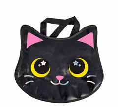 Sac Chat Métallisé Noir 29x31 cm