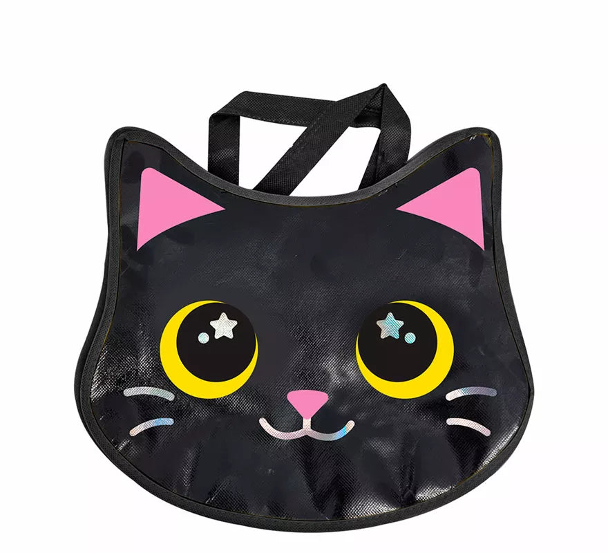 Translation missing: fr.Bolsa Gato negro Metalizada de 29x31 cm