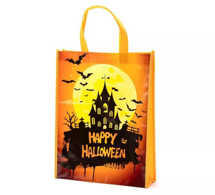 Translation missing: fr.Bolsa Happy Halloween naranja de 38x30x10 cm